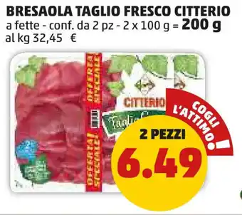 PENNY Bresaola taglio fresco CITTERIO offerta