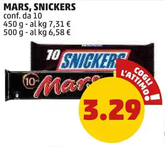 PENNY Mars, snickers offerta