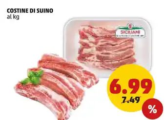 PENNY Costine di suino offerta