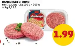 PENNY Hamburger di suino offerta