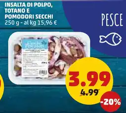 PENNY Insalta di polpo, totano e pomodori secchi offerta