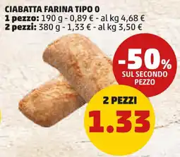 PENNY Ciabatta farina tipo 0 offerta