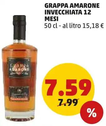 PENNY Grappa amarone invecchiata 12 mesi offerta