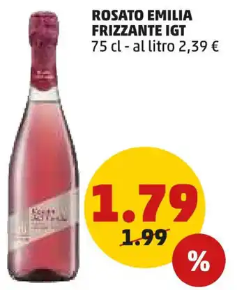 PENNY Rosato emilia frizzante igt offerta