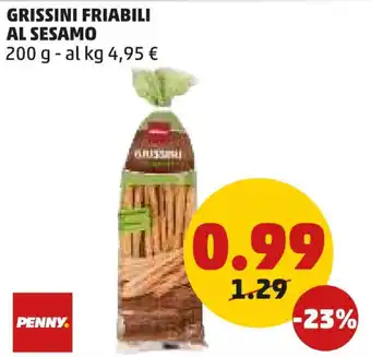 PENNY Grissini friabili al sesamo offerta