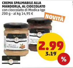 PENNY Crema spalmabile alla mandorla, al cioccolato offerta