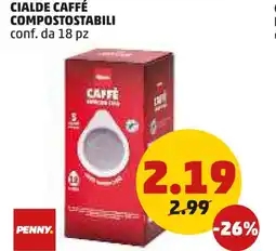 PENNY Cialde caffé compostostabili offerta