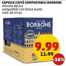 PENNY Capsule caffè compostabili BORBONE offerta