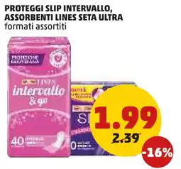 PENNY Proteggi slip intervallo, assorbenti lines SETA ULTRA offerta