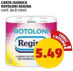 PENNY Carta igienica rotoloni REGINA offerta