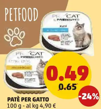 PENNY Patè per gatto offerta