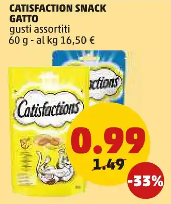 PENNY Catisfaction snack gatto offerta