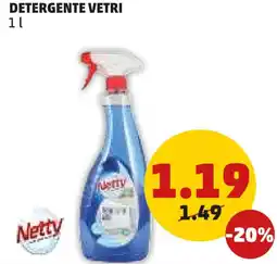 PENNY Detergente vetri Netty offerta