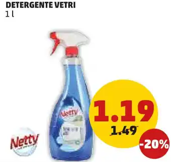 PENNY Detergente vetri Netty offerta