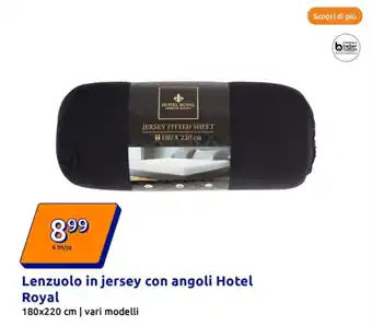 Action Lenzuolo in jersey con angoli Hotel Royal offerta