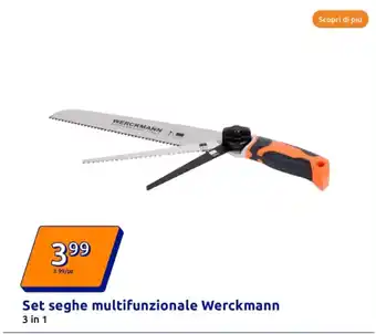 Action Set seghe multifunzionale Werckmann 3 in 1 offerta