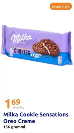 Action Milka Cookie Sensations Oreo Creme offerta