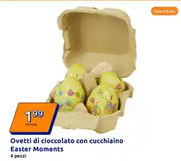 Action Ovetti di cioccolato con cucchiaino Easter Moments offerta