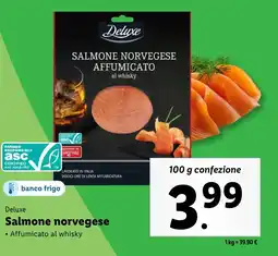 Lidl Deluxe Salmone norvegese offerta