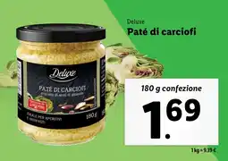 Lidl Deluxe Paté di carciofi offerta