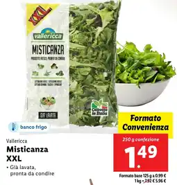 Lidl Vallericca Misticanza XXL offerta