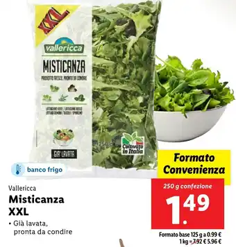 Lidl Vallericca Misticanza XXL offerta