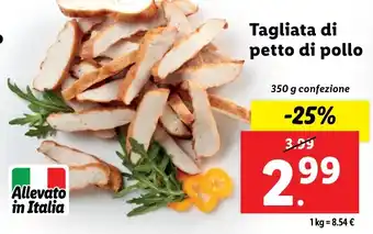 Lidl Tagliata di petto di pollo offerta