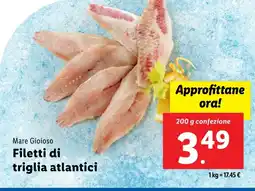 Lidl Mare Gioioso Filetti di triglia atlantici offerta
