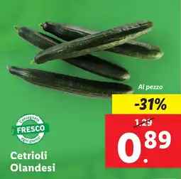 Lidl Cetrioli Olandesi offerta