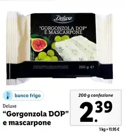 Lidl Deluxe "Gorgonzola DOP" e mascarpone offerta