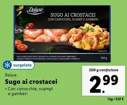 Lidl Deluxe Sugo ai crostacei offerta