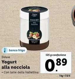 Lidl Deluxe alla nocciola offerta