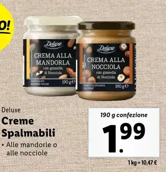 Lidl Deluxe Creme Spalmabili offerta