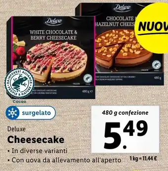 Lidl Deluxe Cheesecake offerta