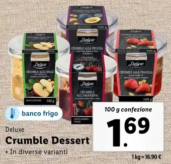 Lidl Deluxe Crumble Dessert offerta