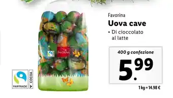 Lidl Favorina Uova cave offerta