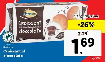 Lidl Nastrecce Croissant al cioccolato offerta