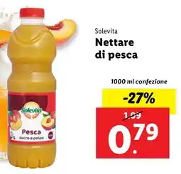 Lidl Solevita Nettare di pesca offerta