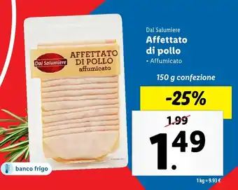 Lidl Dal Salumiere Affettato di pollo offerta