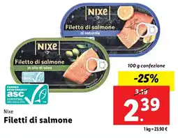 Lidl Nixe Filetti di salmone offerta