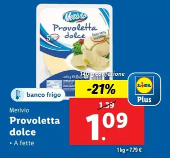 Lidl Merivio Provoletta dolce offerta