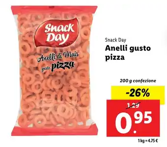 Lidl Snack Day Anelli gusto pizza offerta