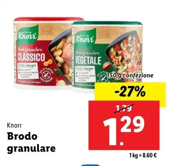 Lidl Knorr Brdo Granulare offerta