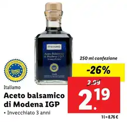 Lidl Italiamo Aceto Balsamico di Modena I.G.P. offerta