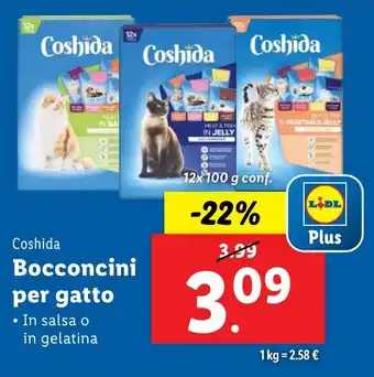 Lidl Coshida Bocconcini per gatto offerta