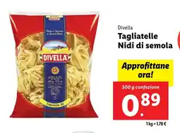 Lidl Divella Tagliatelle Nidi di semola offerta