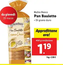 Lidl Mulino Bianco Pan Bauletto offerta