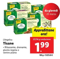 Lidl L'Angelica Tisane offerta