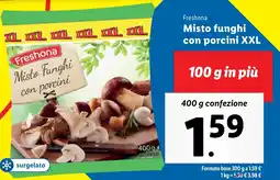 Lidl Freshona Misto Funghi con porcini XXL offerta