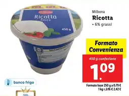 Lidl Milbona Ricotta offerta